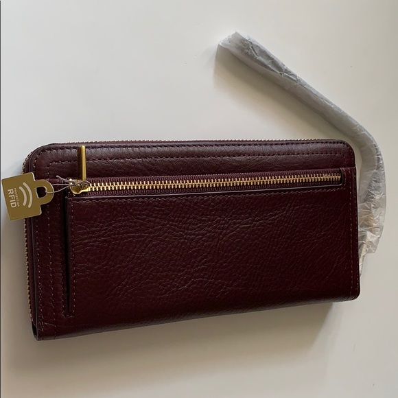 Cell Phone Logan RFID Clutch Leather Fossil Wallet Card Holder Check Book Bill - Picture 16 of 16